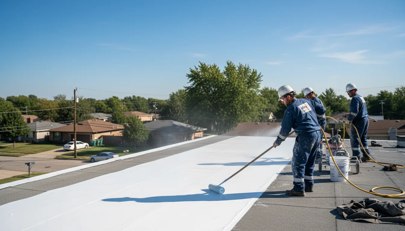 Commercial roof coating in Creston, WV near me